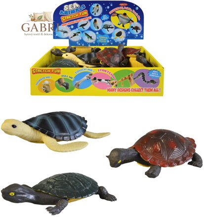 Želva strečová 15cm zvířátko 3 druhy plast