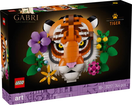 LEGO ART Kolekce zvířat Tygr 31217 STAVEBNICE