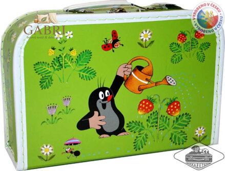 KAZETO Kufr KRTEK (krteček) světle zelený střední kufřík