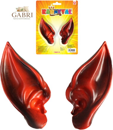 KARNEVAL Uši čerta/ďábla set 1 pár *KARNEVALOVÝ DOPLNĚK*