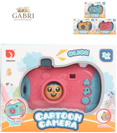 Fotoaparát dětský Cartoon Camera plast na baterie Světlo Zvuk