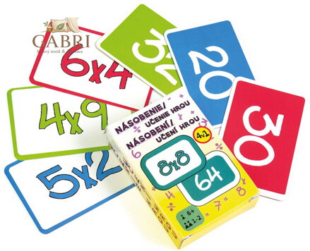 ARGUS Hra hrací karty edukační násobilka 4v1