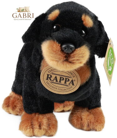 PLYŠ Pes rotvajler 18cm Eco-Friendly *PLYŠOVÉ HRAČKY*