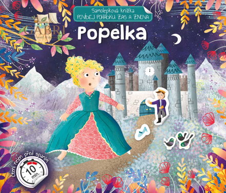 JIRI MODELS Povídej pohádku Popelka knížka samolepková