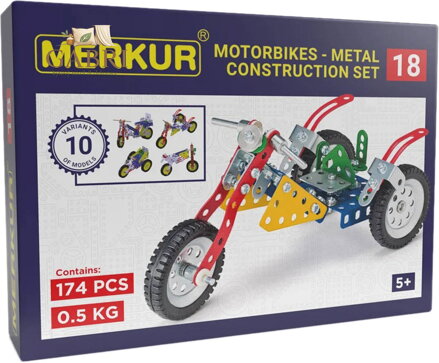 MERKUR 018 Motocykly * KOVOVÁ STAVEBNICE *