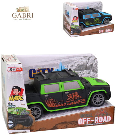 Auto terénní off-road 15cm plastový na setrvačník 2 barvy