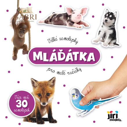 JIRI MODELS Velké samolepky pro malé ručičky Mláďátka zvířátka
