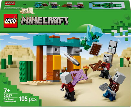 LEGO MINECRAFT Pouštní hlídka zákeřníků 21267 STAVEBNICE