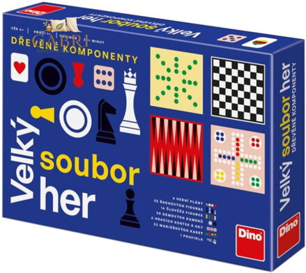 DINO DŘEVO Hra VELKÝ SOUBOR 150 HER *SPOLEČENSKÉ HRY*