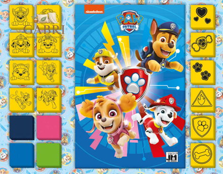 JIRI MODELS Razítkování set 14 soft razítek s aktivitami Tlapková Patrola