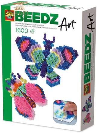 SES CREATIVE Beedz zažehlovací 3D korálky Art motýl a brouk 1600ks