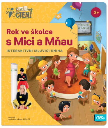ALBI Kouzelné čtení Kniha interaktivní Rok ve školce s Mici a Mňau