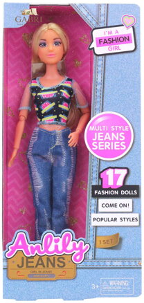 Panenka Anlili v kalhotách fashion obleček džínová móda