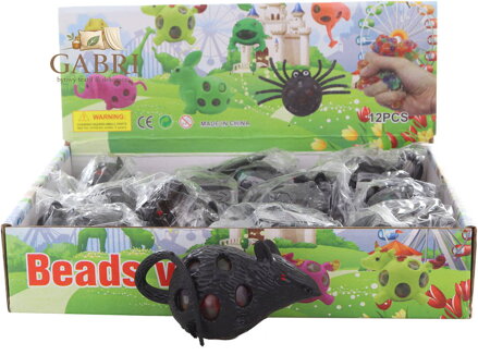 Míček bublinový myš antistresová mačkací strečová 9cm