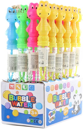 Bublifuk Dinosaurus 26cm dětský bublifukovač se zvířátkem 4 barvy