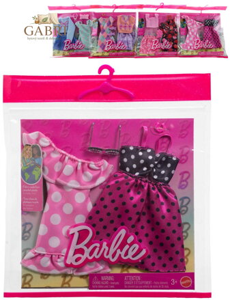 MATTEL BRB Oblečky pro panenku Barbie 2ks s doplňky 4 druhy