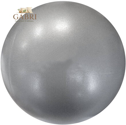 Míč overball 200mm stříbrný fitness gymball rehabilitační do 100kg