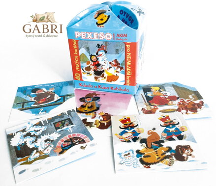 AKIM Hra Pexeso otevři a hraj Kubula a Kuba Kubikula v ozdobné krabičce