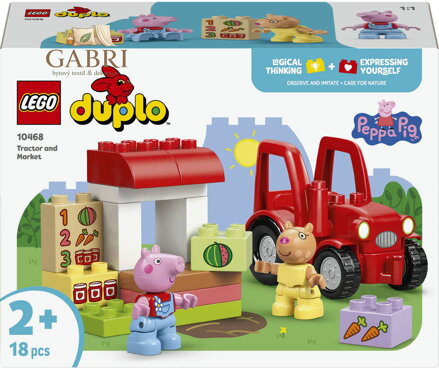 LEGO DUPLO Peppa Pig Traktor a tržnice 10468 STAVEBNICE