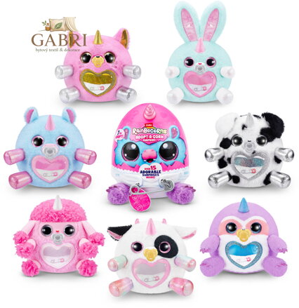 ASMODEE PLYŠ Rainbocorns Adopt-A-Corn zvířátko 7 druhů ve vajíčku