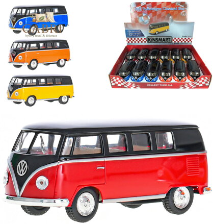 KINSMART Autobus model 1:32 VW Classical 1962 kov PB 13cm 4 barvy