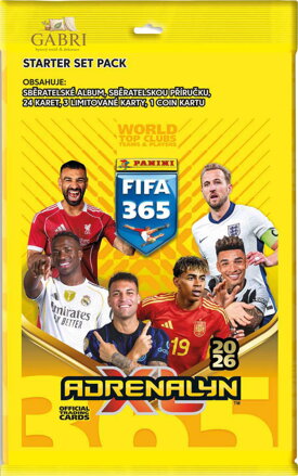 PANINI FIFA 365 2025/2026 Starter set album + 4x booster sběratelské karty