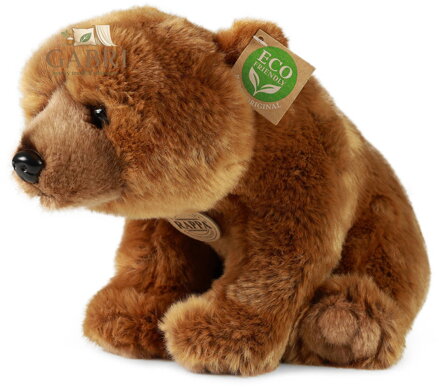 PLYŠ Medvěd Grizzly 30cm Eco-Friendly *PLYŠOVÉ HRAČKY