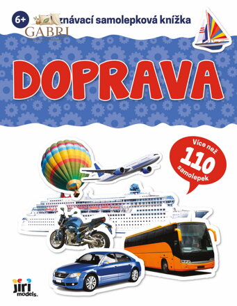 JIRI MODELS Poznávací samolepková knížka s kvízem Doprava
