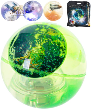 Hopík NASA skákací míček se třpytkami na baterie Světlo 4 druhy