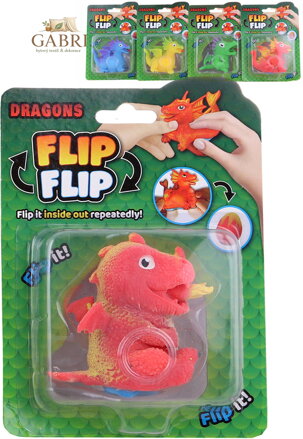 Gumový dráček 8cm s přeměnou vajíčko 2v1 4 barvy 3 druhy