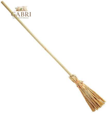 KARNEVAL DŘEVO Koště čarodějnické 107cm *KARNEVALOVÝ DOPLNĚK*