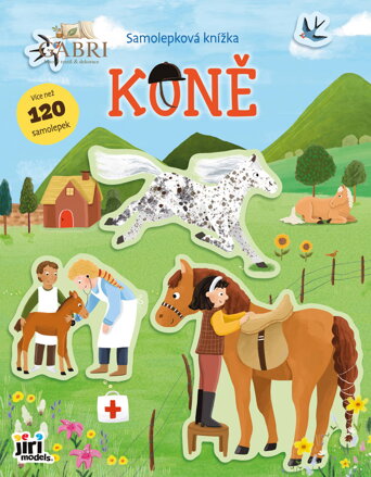 JIRI MODELS Samolepková knížka Koně 120+ samolepek