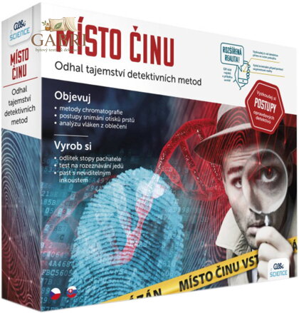 ALBI SCIENCE Místo činu experimentální vědecká sada malý detektiv