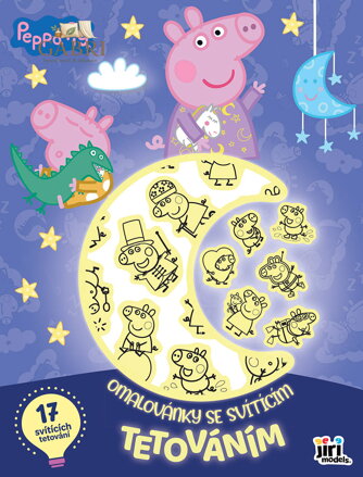 JIRI MODELS Omalovánky se svítícím tetováním Peppa Pig