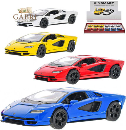 KINSMART Auto model Lamborghini Countach LPI 800-4 kov PB 13cm 4 barvy