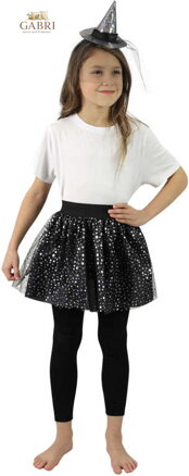 KARNEVAL Šaty tutu čarodějnické set s kloboučkem 3-7 let *KOSTÝM*