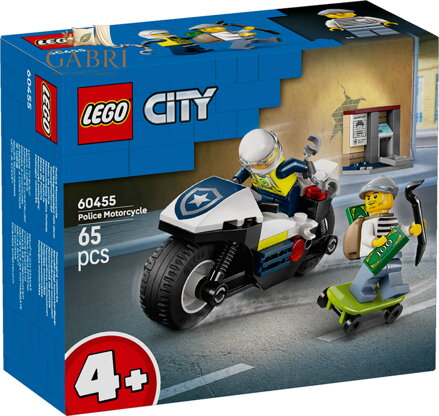 LEGO CITY Honička na policejní motorce 60455 STAVEBNICE