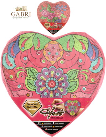 Diamantové malování mozaika Srdce Diamond Painting 2 druhy