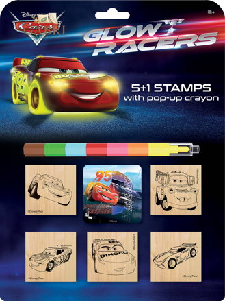 JIRI MODELS Razítka 5+1 s pop-up voskovou Auta (Cars)