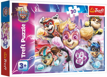 TREFL PUZZLE Hrdinové města Tlapková Patrola 27x20cm 30 dílků skládačka