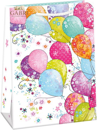 ARGUS Taška dárková balónky 23x32x13cm papírová
