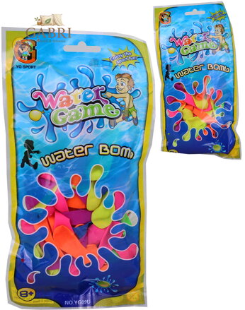 Vodní bomby barevné balonky na vodu sada 100ks s nástavcem v sáčku