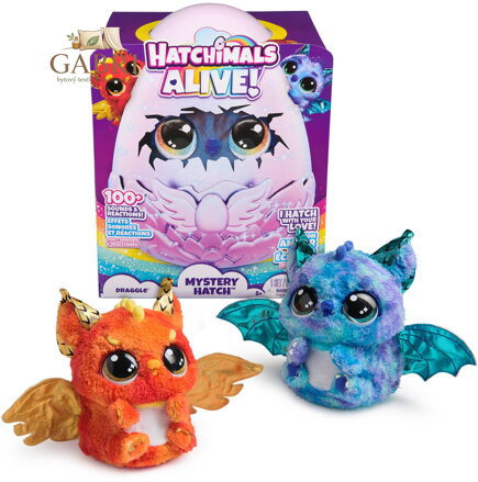SPIN MASTER Hatchimals dráček líhnoucí se interaktivní na baterie Světlo Zvuk