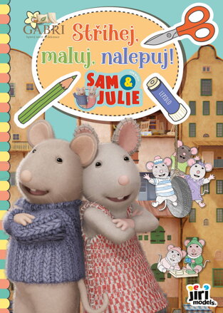 JIRI MODELS Stříhej, maluj, nalepuj! kreativní sešit Dům myšek Sam & Julie