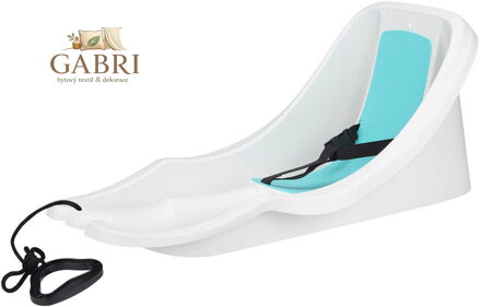 Boby Baby RIDER s opěrkou a popruhy pro miminko Bílé plast