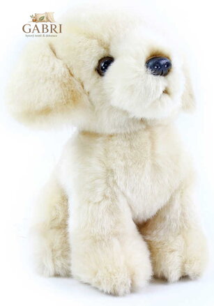 PLYŠ Pes Labrador 18cm bílý *PLYŠOVÉ HRAČKY*