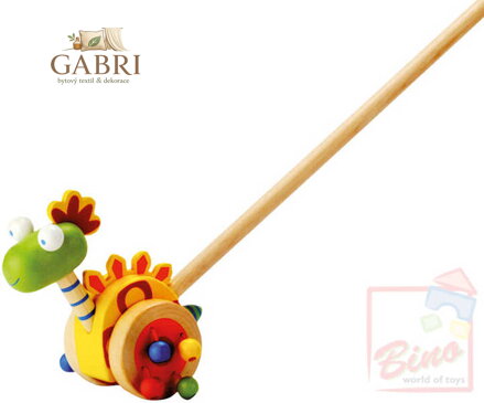 BINO DŘEVO Jezdík Dinosaurus * DŘEVĚNÉ HRAČKY *