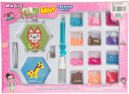 Korálky spojování vodou kreativní set výroba přívěsků s nástroji v krabici