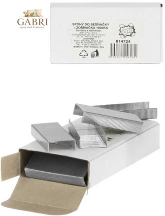 Spony náplň do sešívačky 24/6 set 1000ks v krabičce