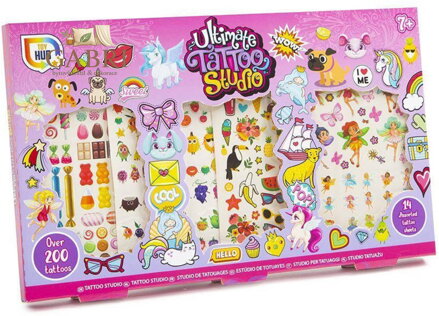 Tetování dětské The Ultimate růžové tetovací studio 200+ pro holky